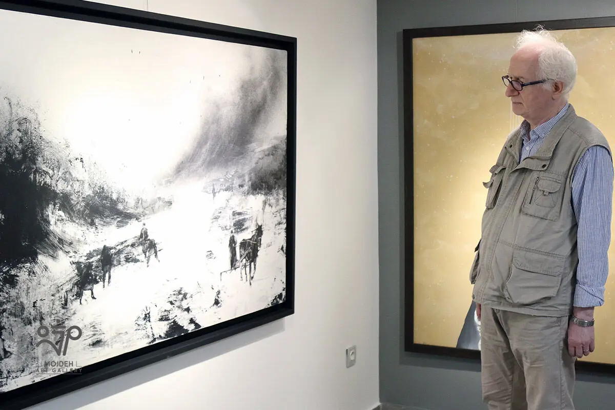 محمد کیایی در نمایشگاه سکوت نامحسوس  / Group Painting Exhibition Titled Intangible Silence