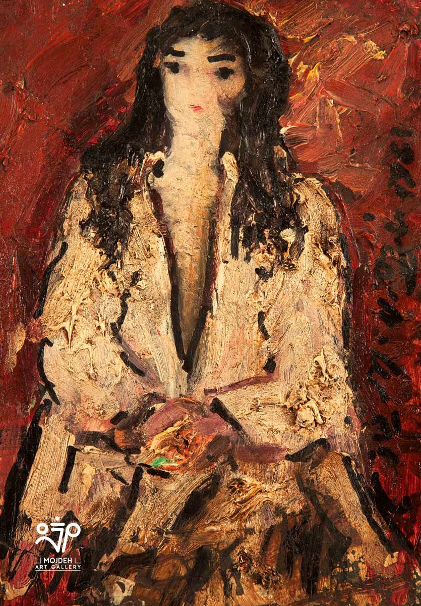 Manouchehr Niazi - 17 × 12 cm - Oil on canvas - 1961