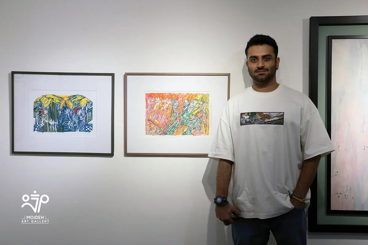 خشایار فرهت هنرمند نمایشگاه گروهی ازدحام / Khashayar Farhat