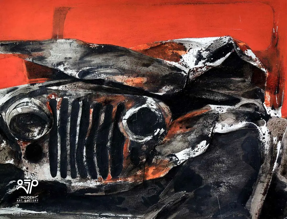 Mehdi Sahabi - 68 × 84 cm - Acrylic on board