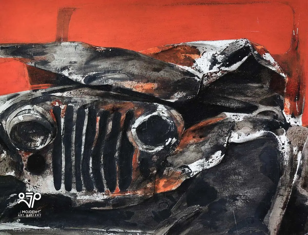 Mehdi Sahabi - 68 × 84 cm - Acrylic on board