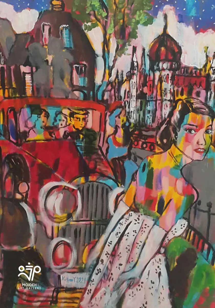 Kambiz Khodabandeh - 100 × 70 cm - Mixed media on canvas - 2021