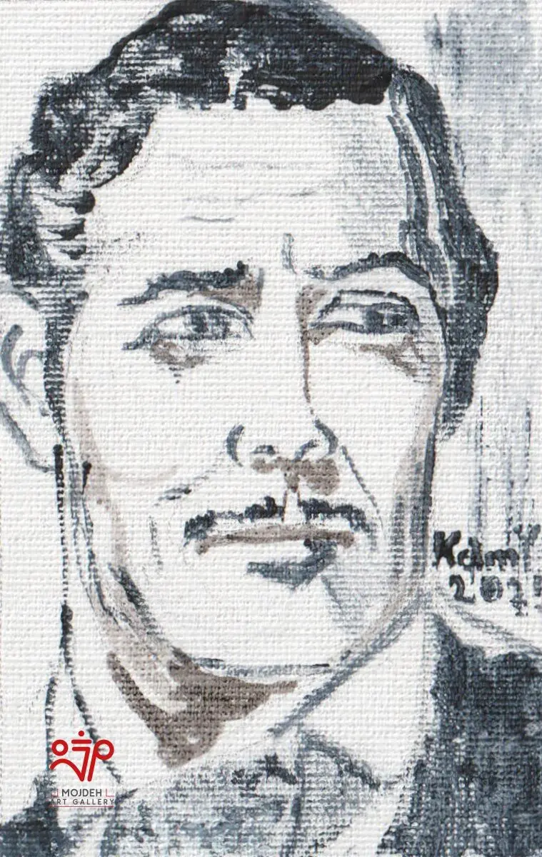 Kambiz Khodabandeh - 8 × 5 cm - Mixed media on canvas - 2025