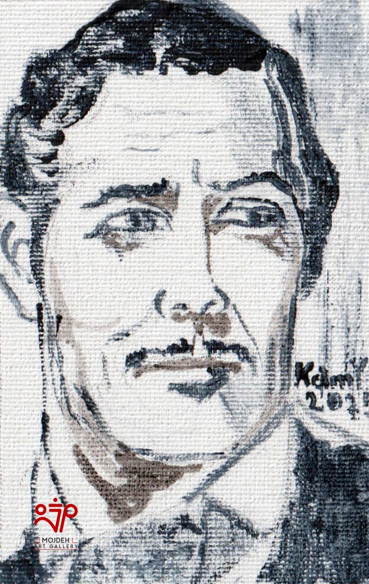 Kambiz Khodabandeh - 8 × 5 cm - Mixed media on canvas - 2025