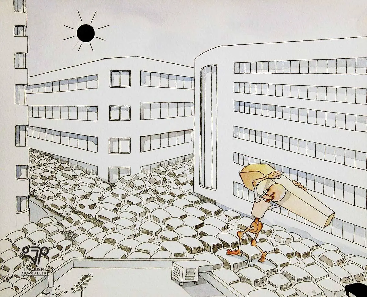 Bahman Rezaei - Mixed media on cardboard - Collection of negatives Artist’s personal archive - 2005