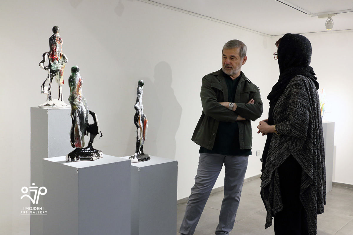 بهمن نامور مطلق در نمایشگاه تبلور خاک / Fatemeh Asadi Zahraei’s Sculpture Exhibition Titled Crystallization of The Soil