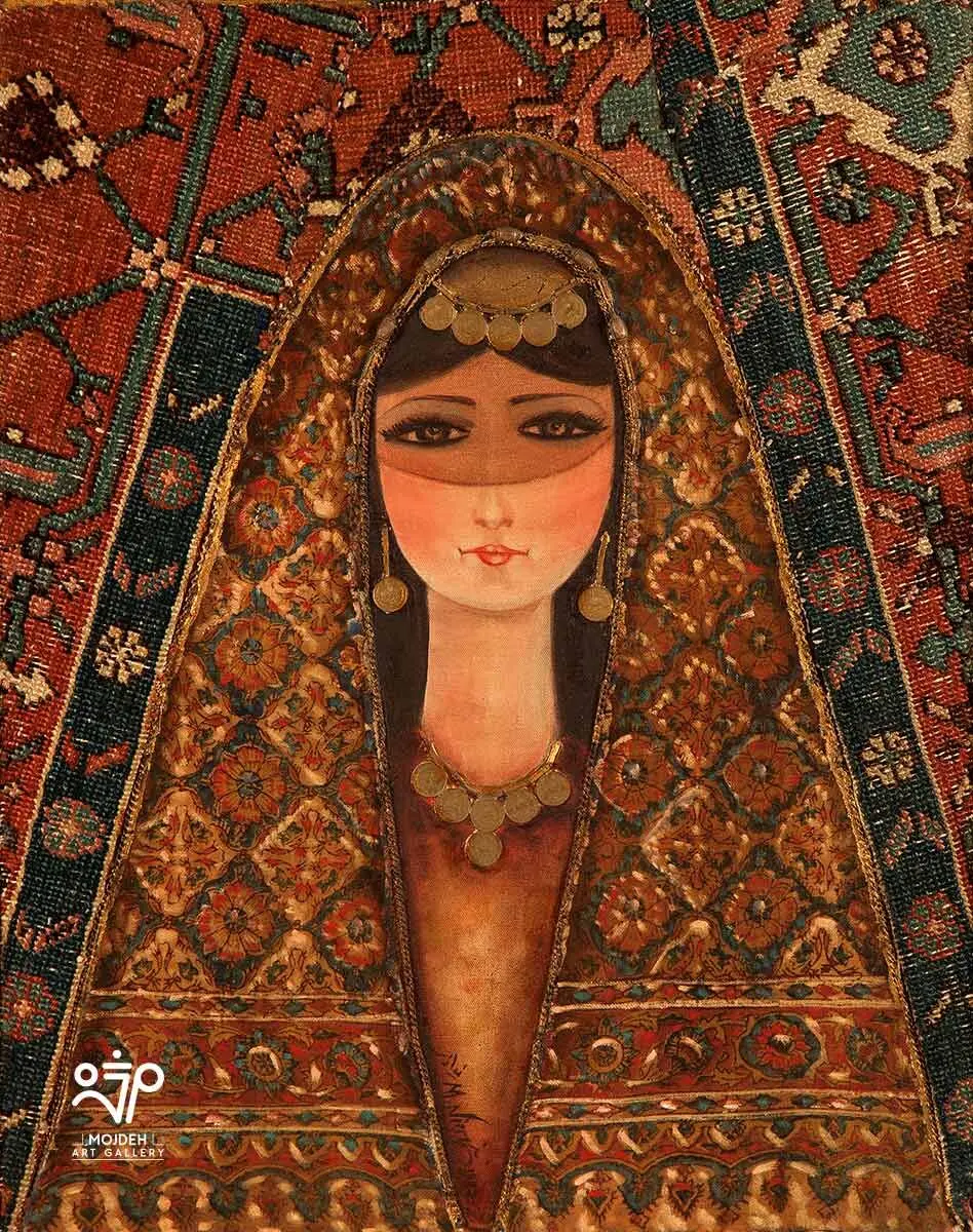 Manouchehr Niazi - 70 × 56 cm - Collage on canvas - 1985