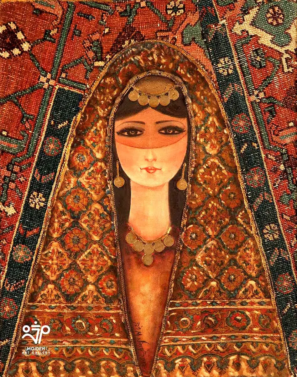 Manouchehr Niazi - 70 × 56 cm - Collage on canvas - 1985