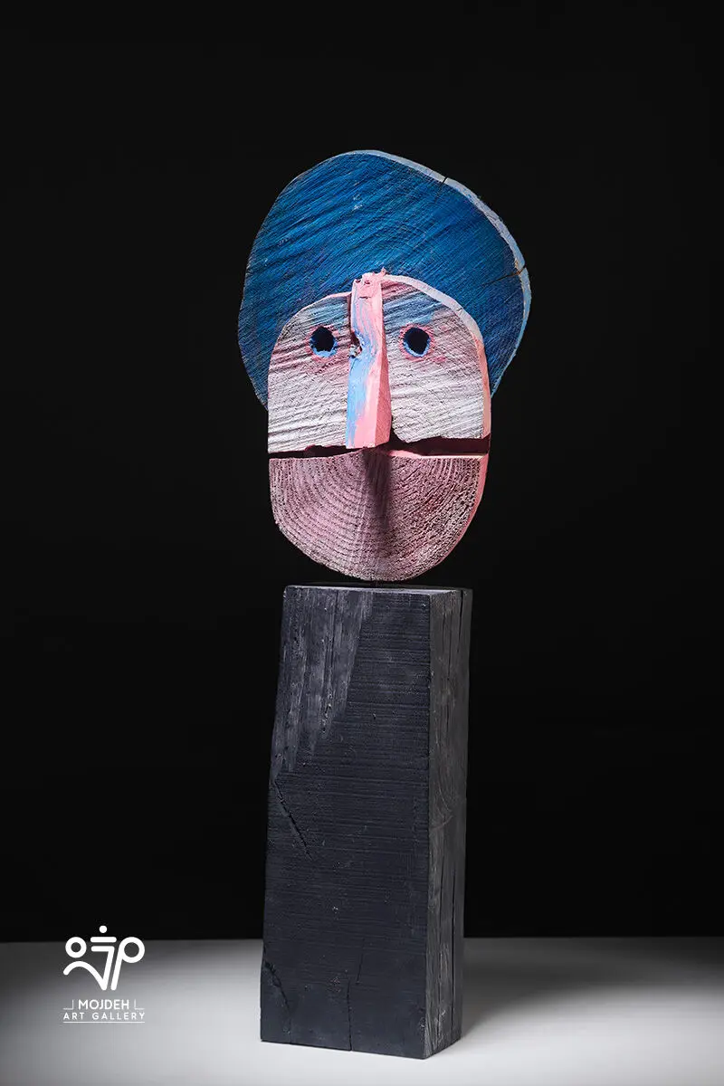 Mehdi Sahabi - 235 × 40 × 40 cm - Mixed Media and wood - Tehran Museum of Art’s Treasury