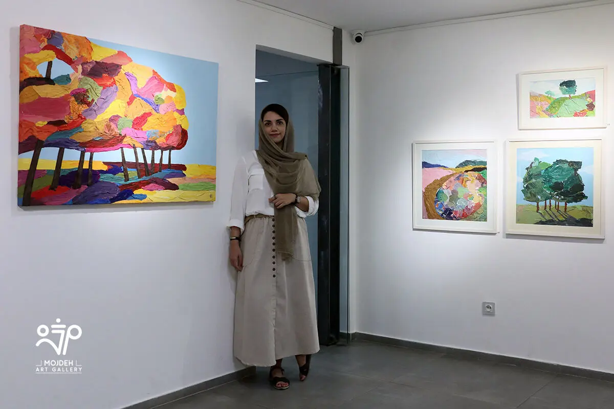 الهام عظیمی در نمایشگاه «بازاندیشی منظره»  / 
