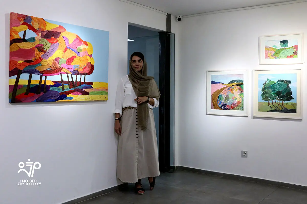 الهام عظیمی در نمایشگاه «بازاندیشی منظره»  / 