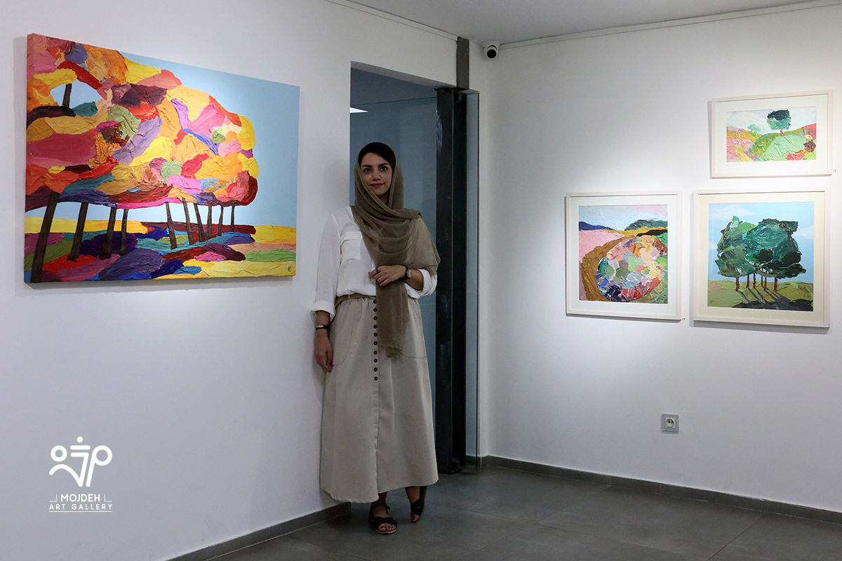 الهام عظیمی در نمایشگاه «بازاندیشی منظره»  / 